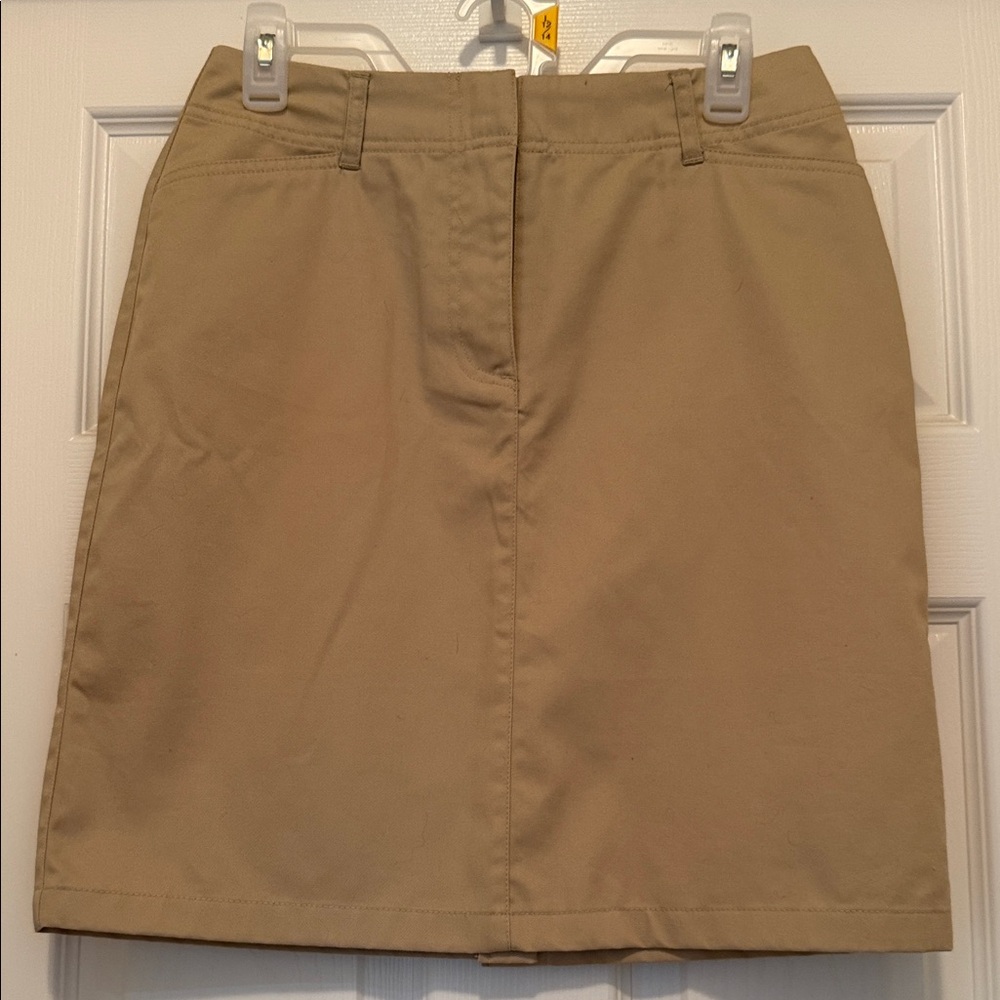 Nw/oT - Lands' End Tan Khaki Mini Skirt (sz 4P)
